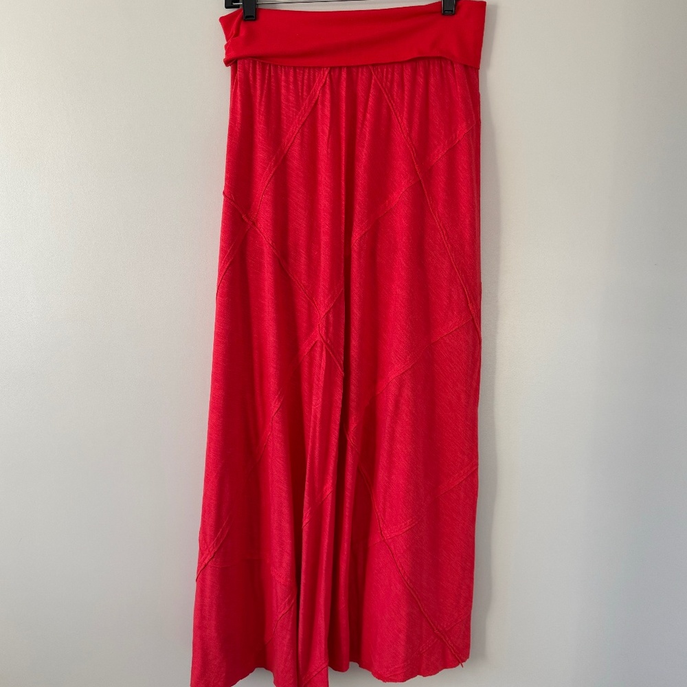 Fresh Laundry Seamed Rollover Maxi Skirt Size M